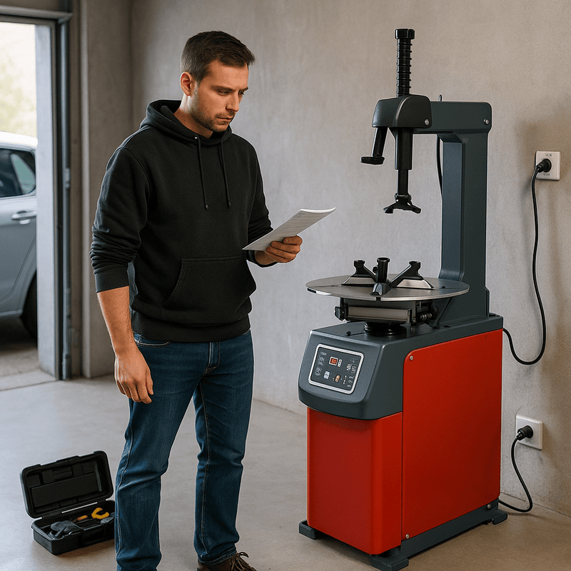 Reifenmontiermaschine für kleine Werkstatt – kompakt & 230 V-kompatibel