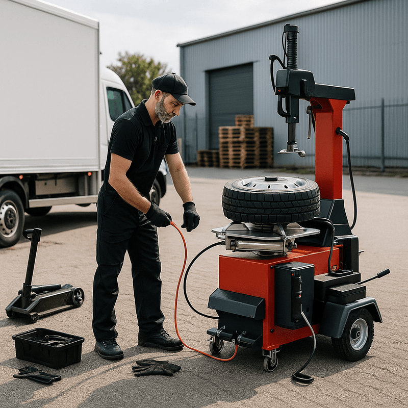 Reifenmontage für LKW & Transporter – semi-mobile Profi-Lösung