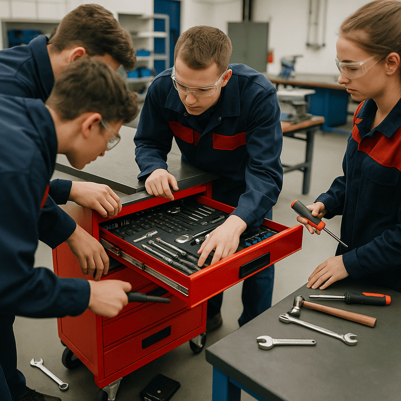 Werkzeuglogistik in der Lehrwerkstatt organisieren