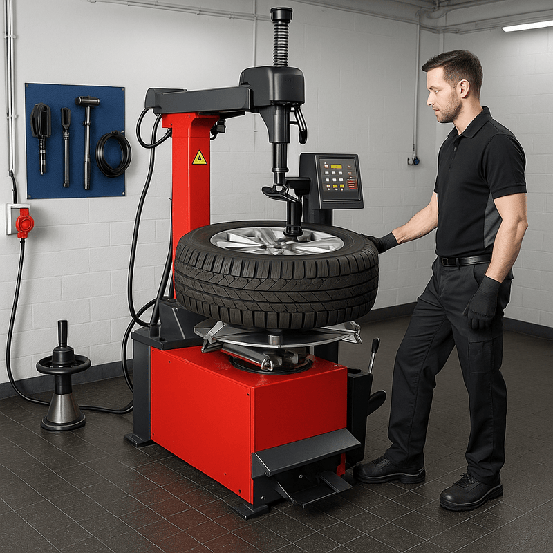 Szenario: Reifenmontiermaschine für hohen Durchsatz – schnell & automatisiert