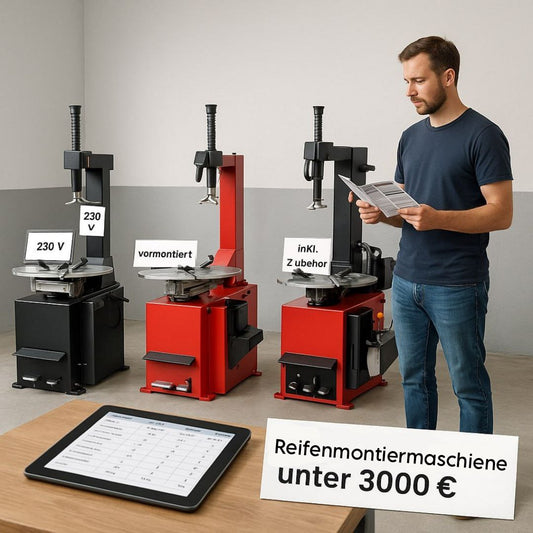 Reifenmontiergeräte unter 3000 € im Vergleich – was passt zu wem?
