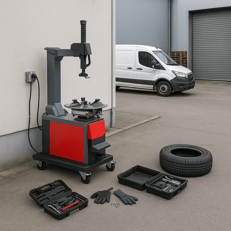 Szenario: Reifenmontiergerät für schwere Räder – SUV & Kleintransporter sicher montieren