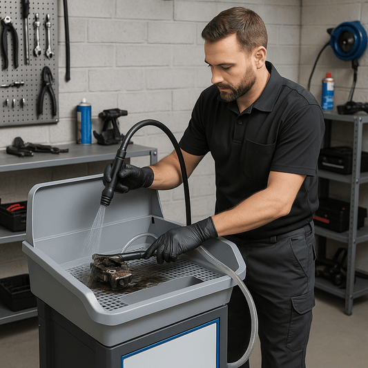 Kompaktes Reinigungssystem für kleine Werkstatt