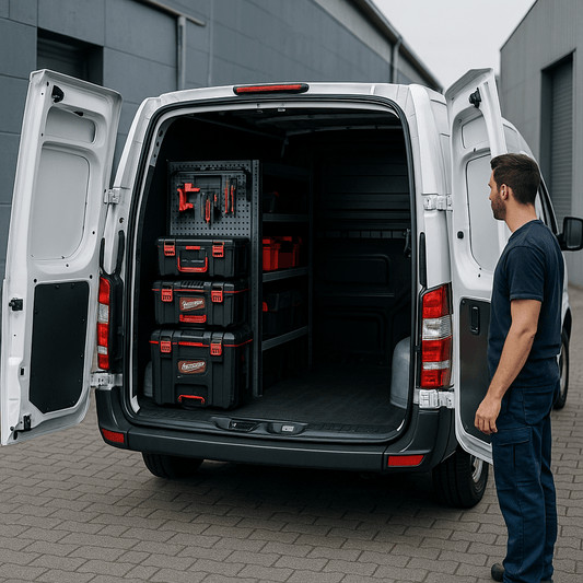 Ordnungssystem für enge mobile Werkstatt