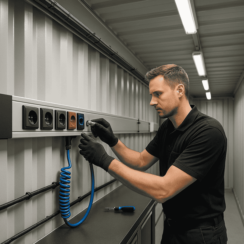 Szenario: Retrofit-Medienversorgung im Container